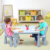 BABY JOY Kids Table and Chair Set, 3 Piece Children Activity Table for Reading, Drawing, Writing