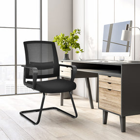 Giantex Visitor Chair, Meeting Room Chair w/Adjustable Lumbar Support