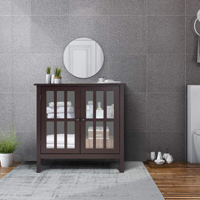 Storage Sideboard Cabinet, Free Standing Console Table Organizer