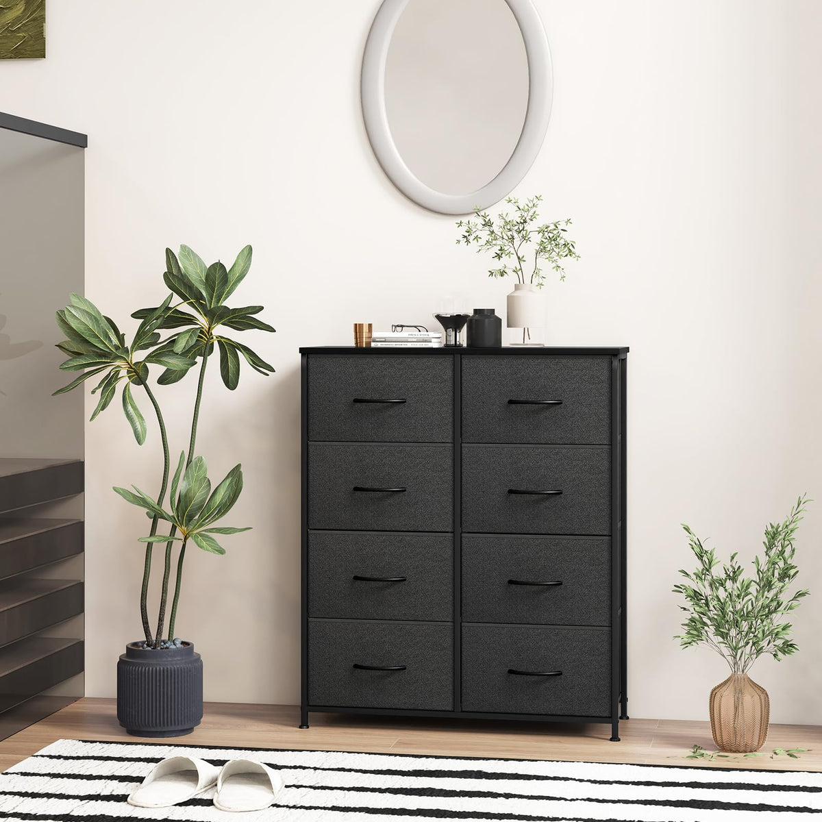 Fabric Dresser for Bedroom, Clothes Storage Organizer with 8 Drawers