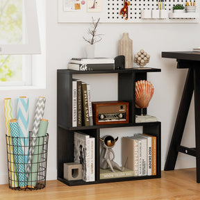 3-Tier Bookshelf, Display Shelf for Small Space