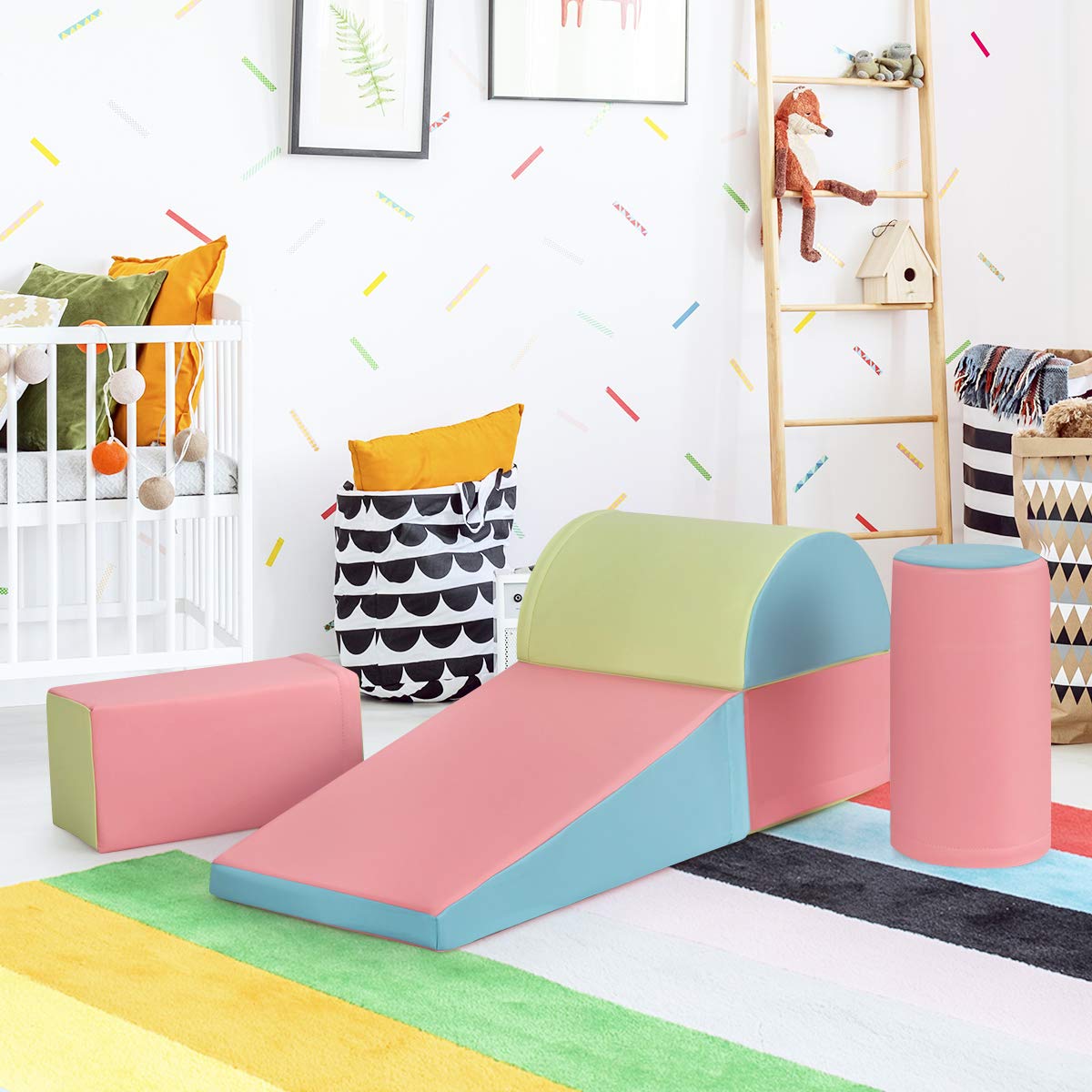 5-Piece Kids Climb & Crawl Activity Playset