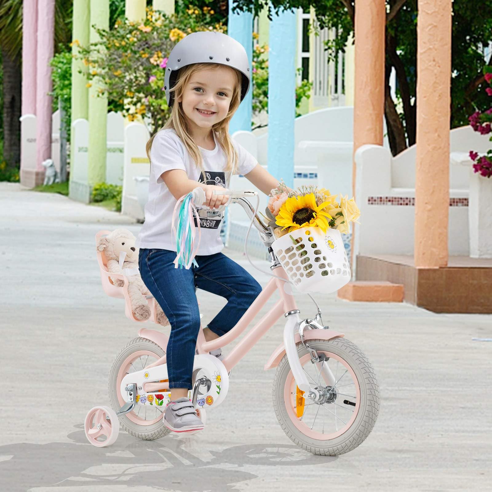 HONEY JOY Kids Bike, 12 / 14 Inch Children Bicycle