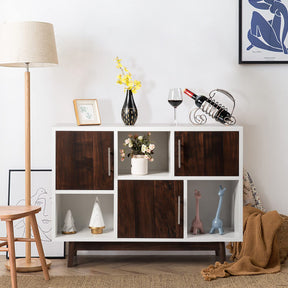 Giantex Buffet Cabinet, Modern Sideboard with 3 Doors, TV Console Center, Buffet Table Cupboard