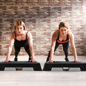 Adjustable Workout Aerobic Stepper Aerobic Exercise Step Platform with 2/4 Risers