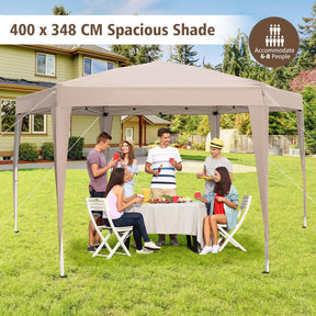 4 x 3.5 m Hexagonal Pop-Up Canopy Tent, Heavy-Duty Height Adjustable Gazebo Shelter