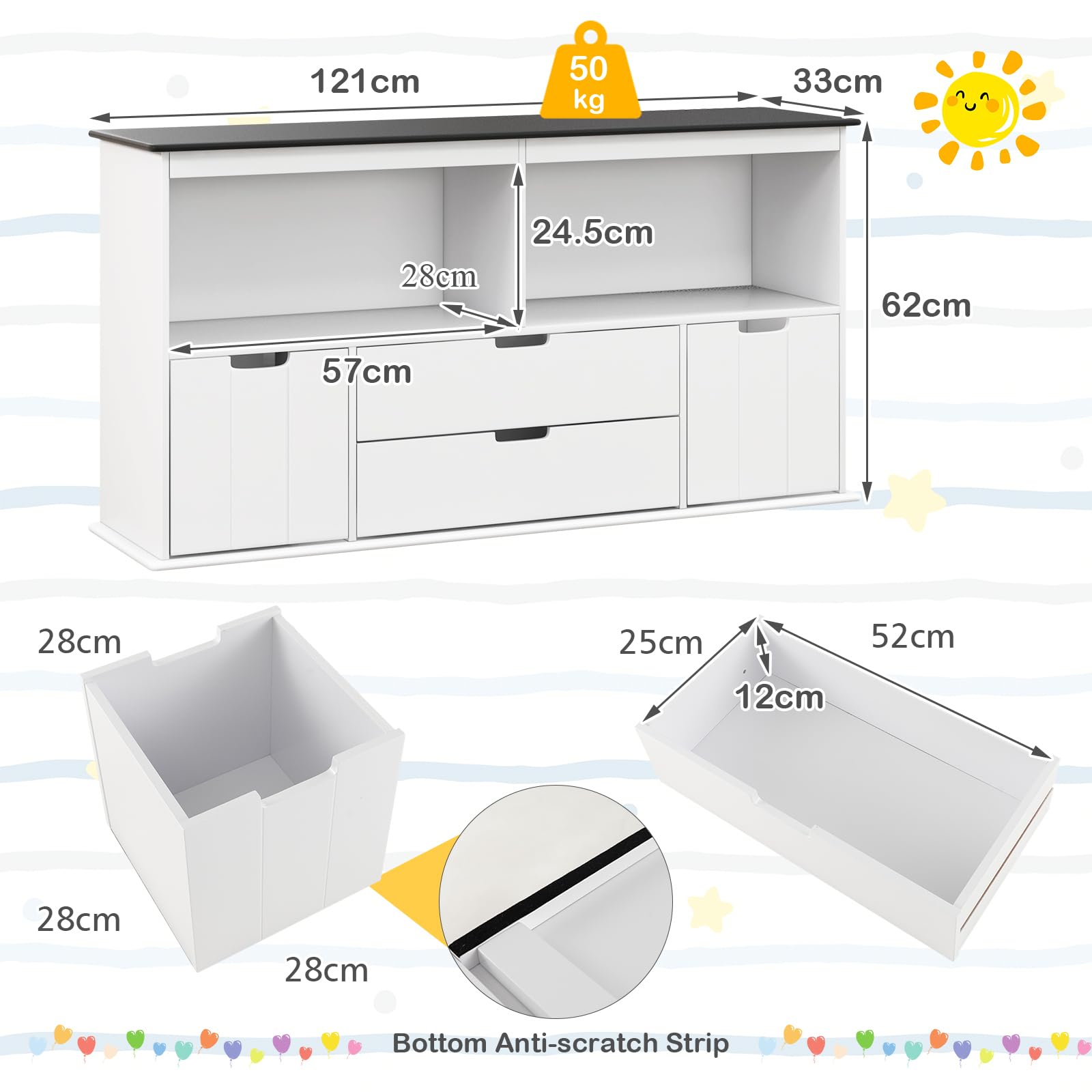 Giantex Toy Organizer for Children's Room & Living Room