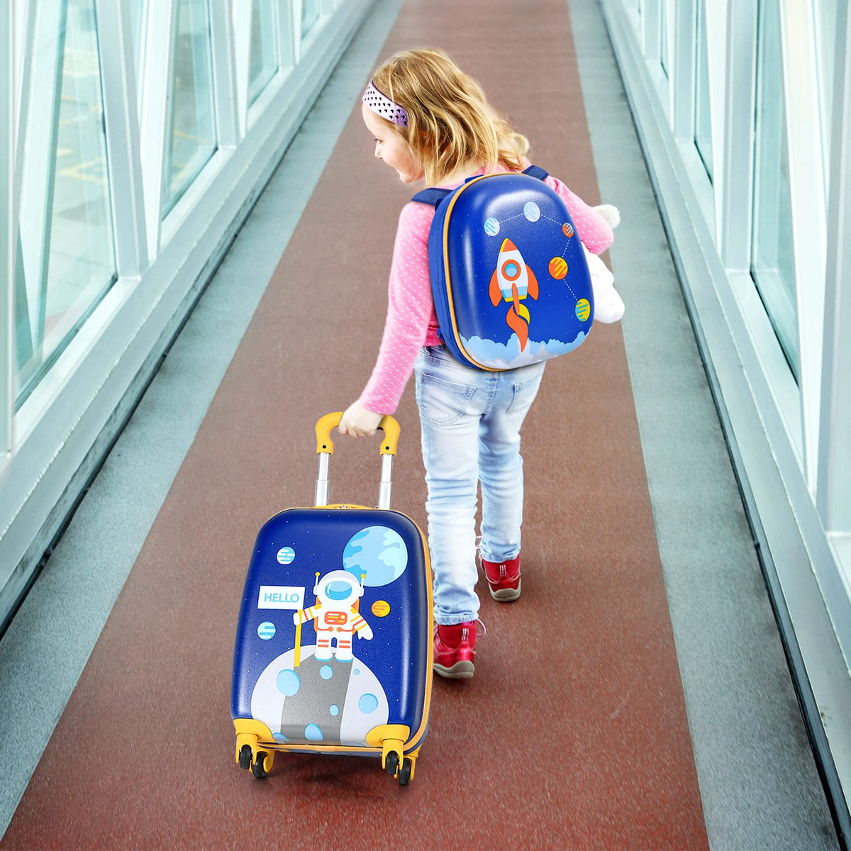 BABY JOY 2 PCS Kids Luggage Set