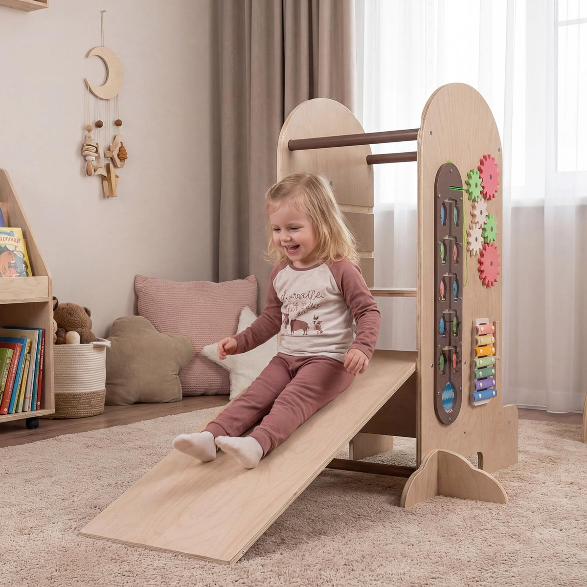 Learning Tower Toddler Tower, Kids Step Stool with Adjustable Height, Chalkboard & Slide