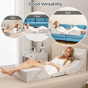 Giantex 6PCS Orthopedic Bed Wedge Pillow Set