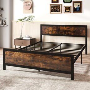 Giantex Queen Size Metal Bed Frame with Headboard & Footboard