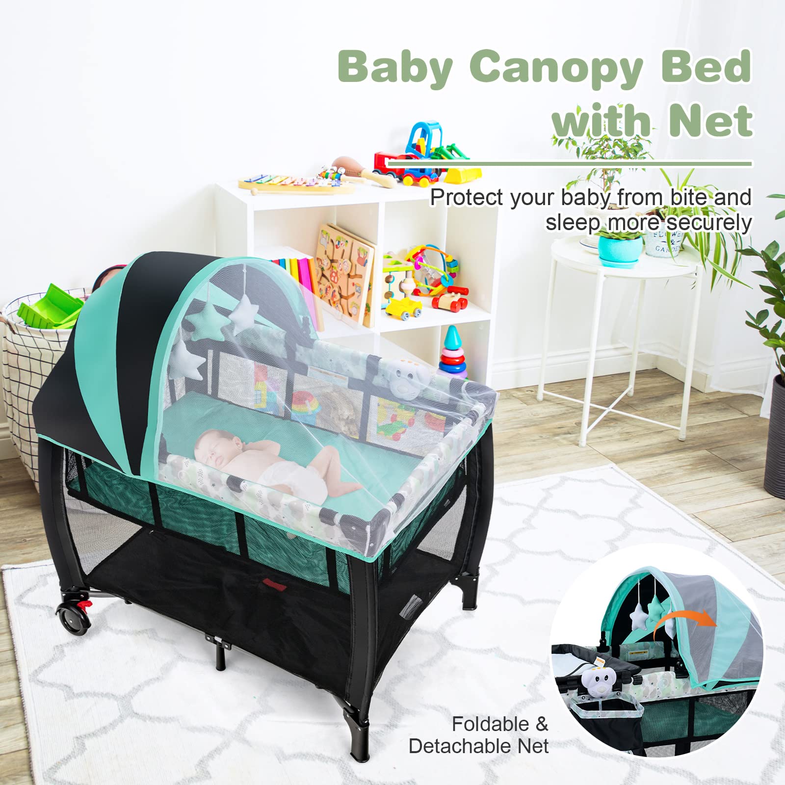 BABY JOY Portable Baby Bassinets