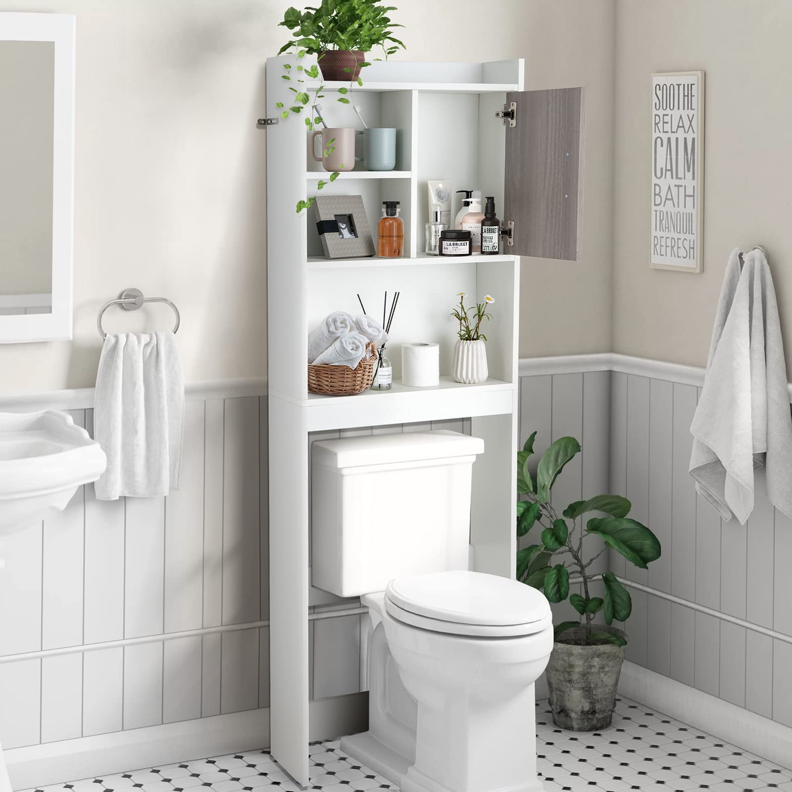 Giantex Over The Toilet Storage Cabinet
