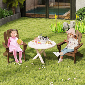 HONEY JOY Kids Adirondack Chair, Indoor Outdoor HDPE Toddler Chair
