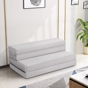 Giantex 10cm Folding Mattress, Portable Sofa Bed Play Mat for Guests Kids