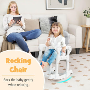 3-in-1 Highchair with Removable 4-Position Tray and Seat Cushion for 6-36 Months