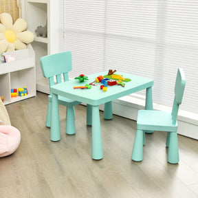 Kids Table and Chair Set, 3 Piece Children Activity Table for Reading