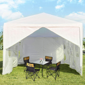 Waterproof Gazebo Tent with 6 Removable Side Panels for Party