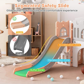 HONEY JOY All in 1 L-Shaped Slide for Toddlers Age 1-3