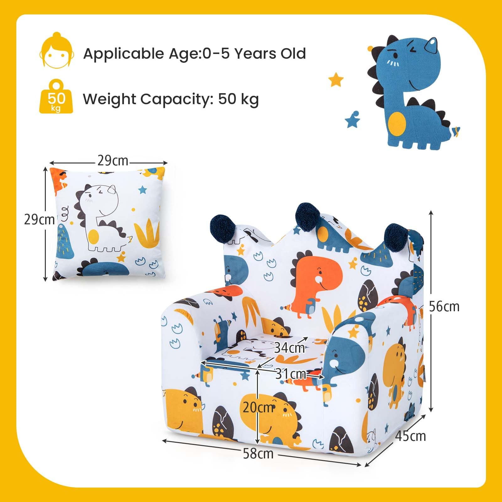 HONEY JOY Kids Sofa Chair