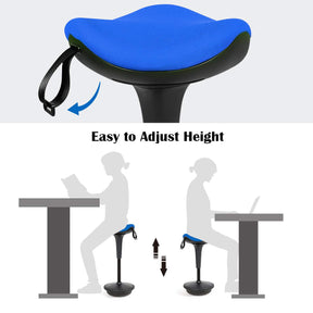 Wobble Stool, Tilting Balance Chair, 360° Swivel, Standing Desk Chair, for Active Leaning Sitting