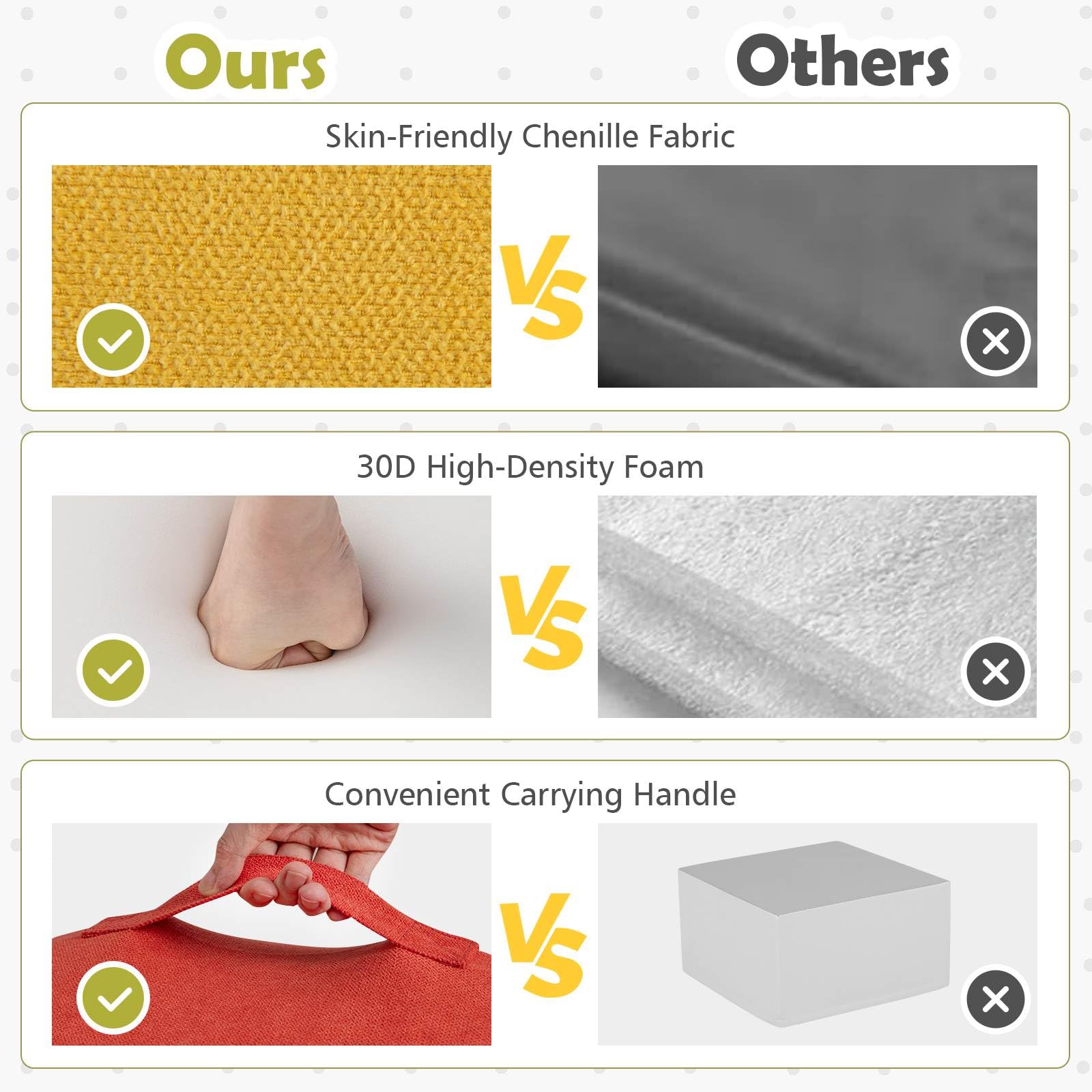 6-Piece Baby Climbing Blocks Kids Indoor Soft Play Structure