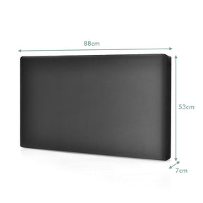 Giantex Wall-Mounted Headboard, Modern PU Leather Upholstered Headboard