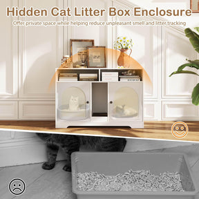 108 cm Hidden Cat Washroom Furniture w/Storage