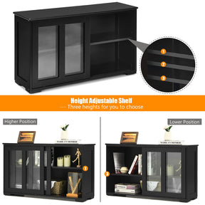 Giantex Kitchen Storage Sideboard, Buffet Storage Cabinet w/Adjustable Shelf