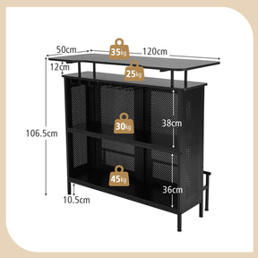 Giantex 4-Tier Home Bar Unit, Home Bar Cabinet