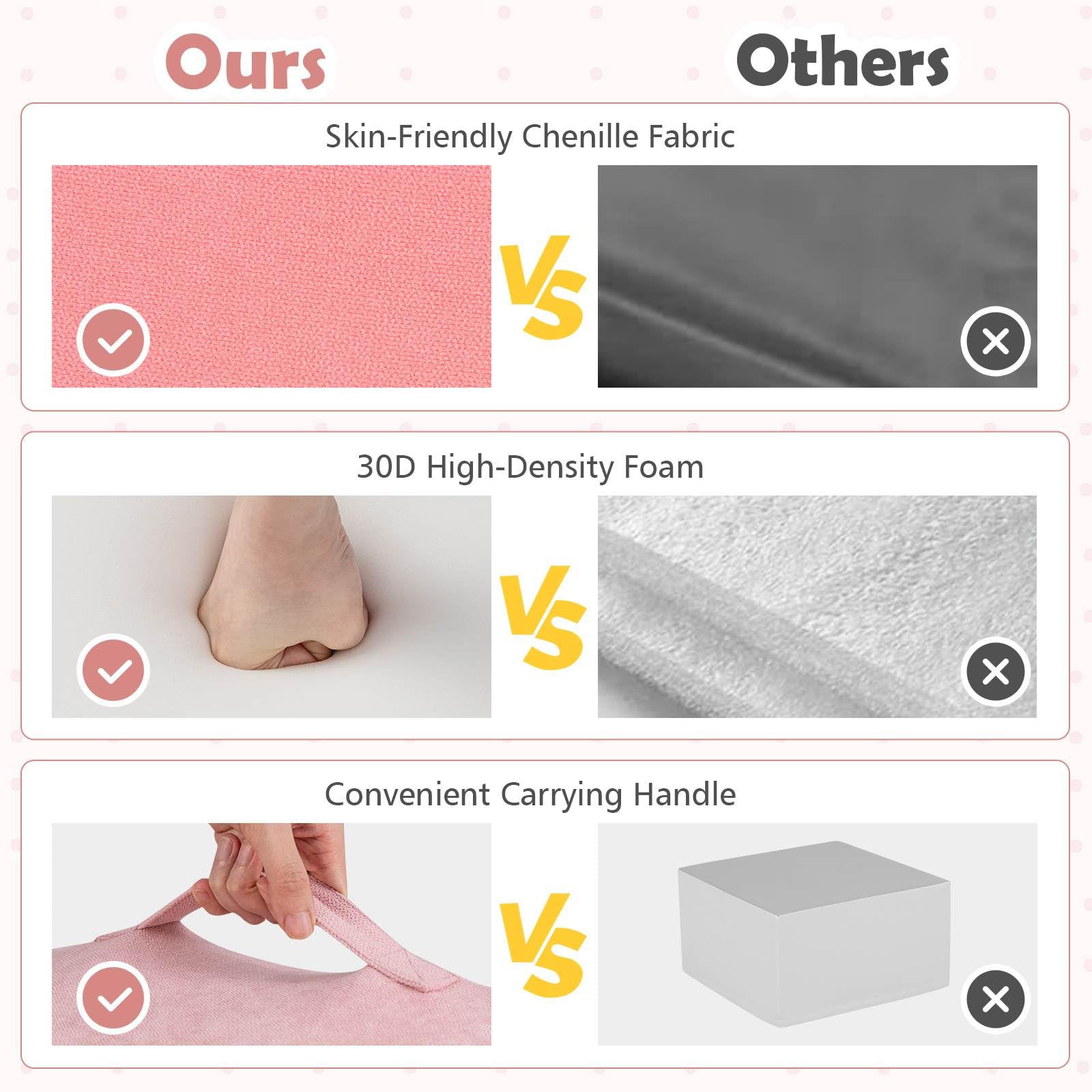 6-Piece Baby Climbing Blocks Kids Indoor Soft Play Structure