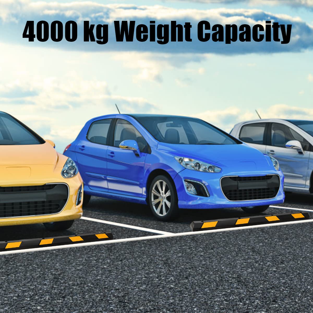 183cm Rubber Parking Block RV Trailer Wheel Tire Stopper Garage Driveway