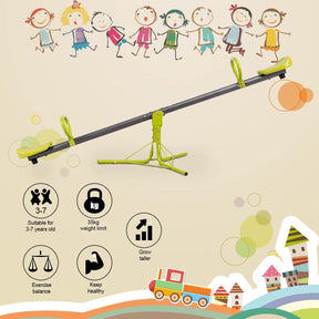 Swivel Children Teeter Totter Outdoor Play Set for 2 Children