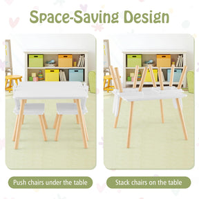 HONEY JOY Kids Table and 2 Chairs Set