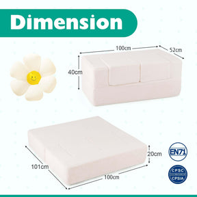 Baby Joy Convertible Foam Armchair for Children