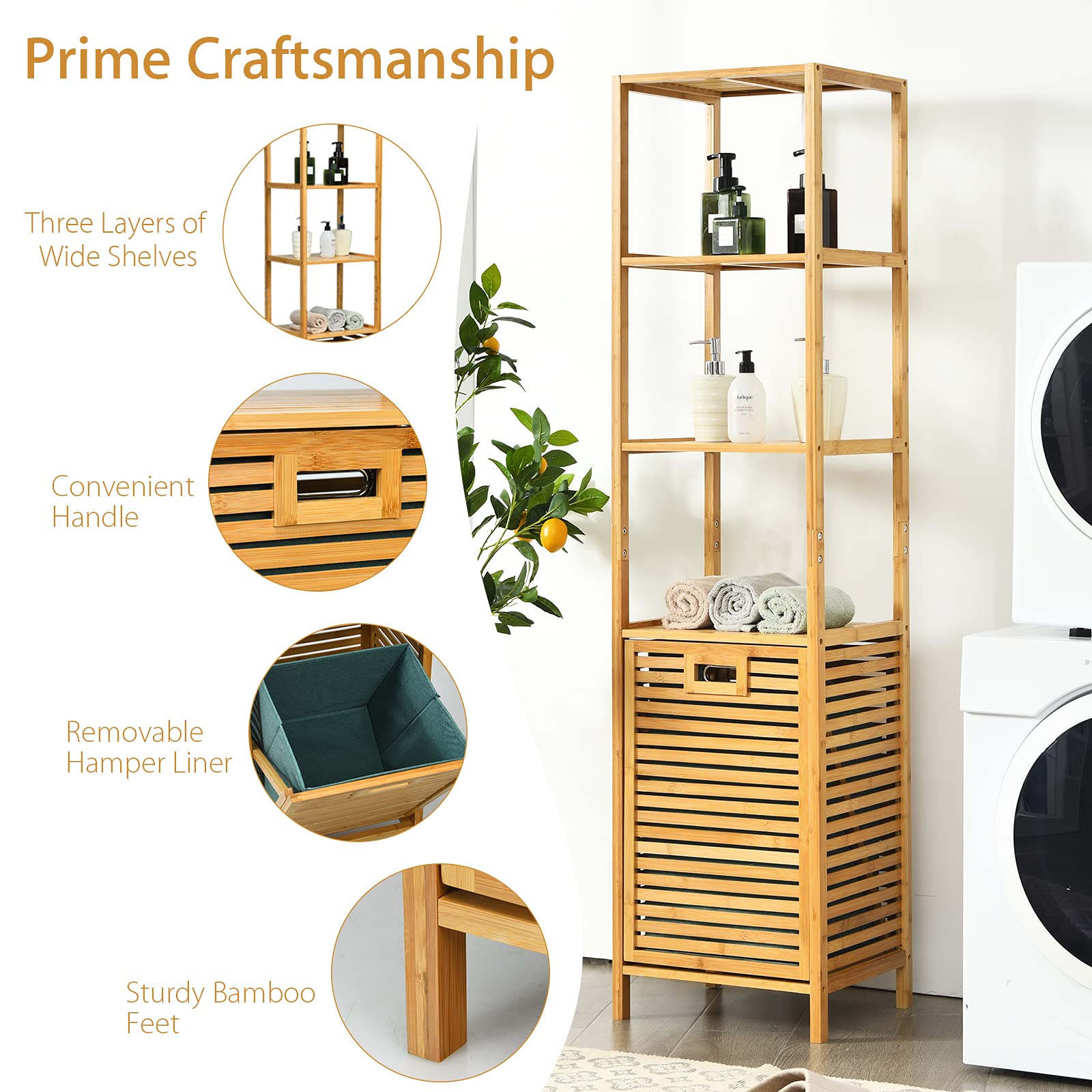 Giantex Bathroom Tilt-out Laundry Hamper