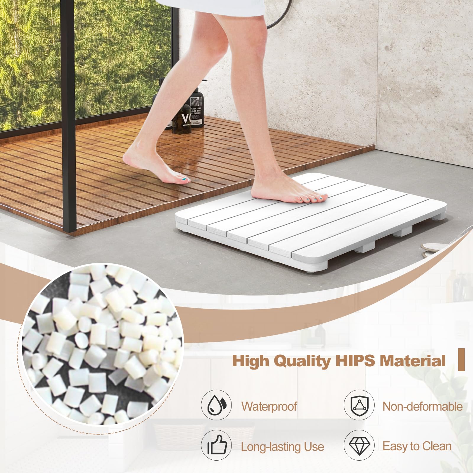 Giantex Non-Slip Bath Mat for Shower