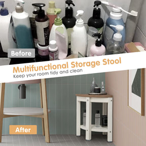 Giantex Corner Shower Bench Stool