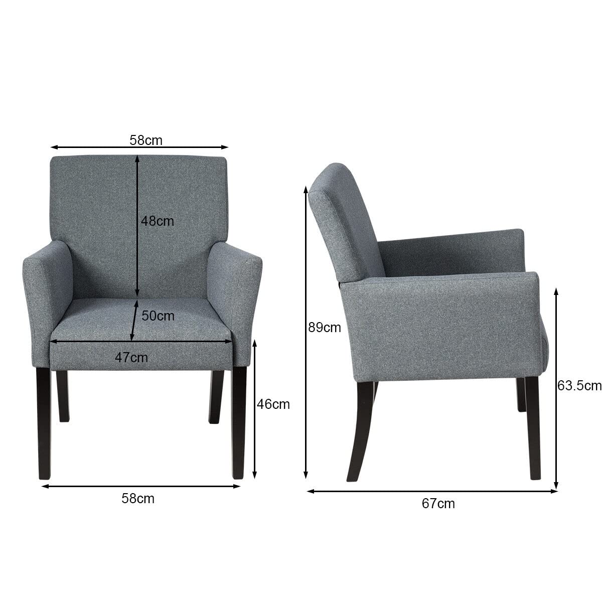Giantex Executive Guest Chair, Contemporary Arm Chair