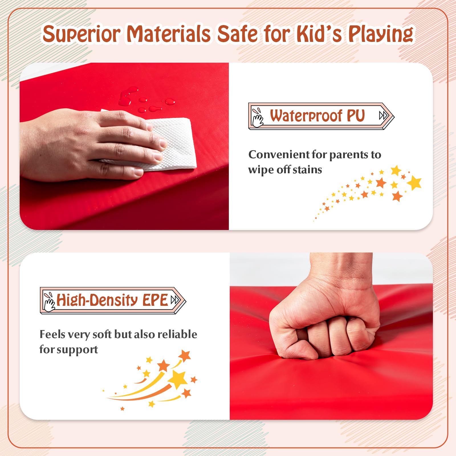 11-Piece Climb and Crawl Foam Block Play Set, Waterproof Foam Climbing Toy Set