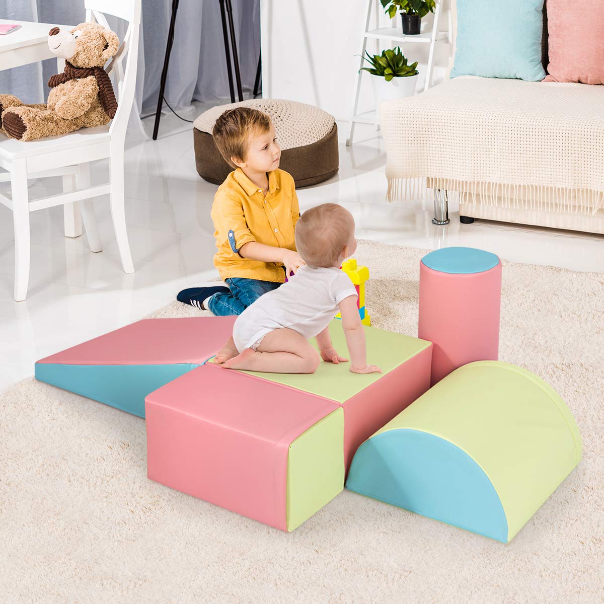 5-Piece Kids Climb & Crawl Activity Playset