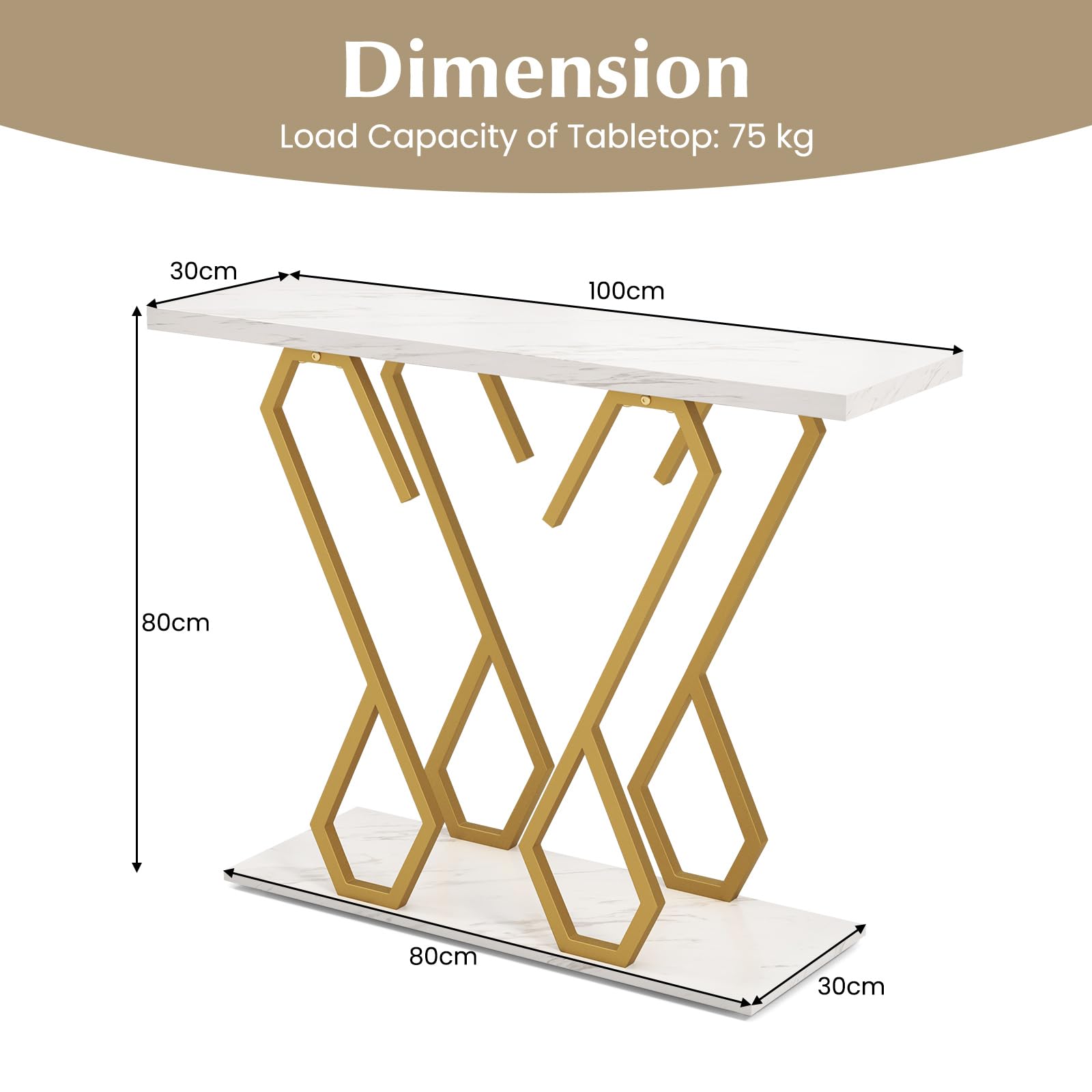 Faux Marble Console Table Foyer Table Entryway Hallway Table Side Table
