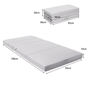Giantex 10cm Folding Mattress, Portable Sofa Bed Play Mat for Guests Kids