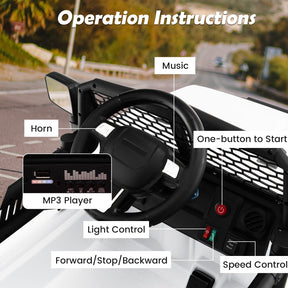 12V Ride On Truck Battery Powered Electric Ride On Car with Remote Control for Kids