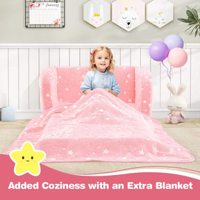 Glow in The Dark Toddler Chair with Blanket