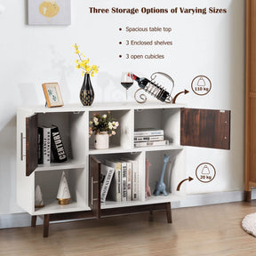 Giantex Buffet Cabinet, Modern Sideboard with 3 Doors, TV Console Center, Buffet Table Cupboard