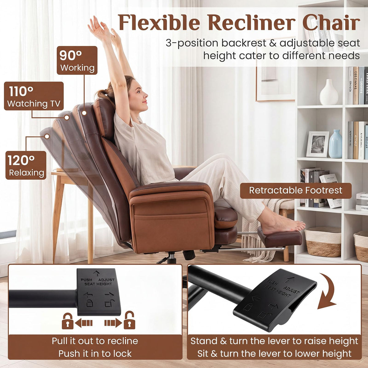 Big & Tall Office Chair, Ergonomic Criss Cross Chair