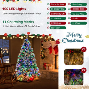 2.15M Pre-Lit Christmas Tree with Pine Needle