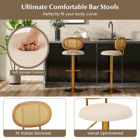 Giantex Height Adjustable Bar Stool Set of 2