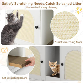 108 cm Hidden Cat Washroom Furniture w/Storage